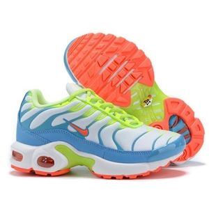 NNT Nike Air MaxPlus Spring Colors Youth GS Sneakers CJ9930-400 White Blue Gaze